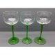 Wine glass / green glass / white wine glass