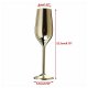 Champagne glass - stainless steel shatterproof