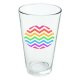 Rainbow pattern, this zigzag pattern, novelty 16 ounce pint glass