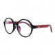 Wooden old clear lens eyeglasses frames circular fashion circle 48 mm