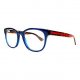 008 Blue Plastic Square Eyeglasses 53mm