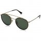 Women's Round Aviator Flash Sunglasses