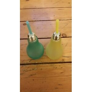 Retro light bulb shaped glass