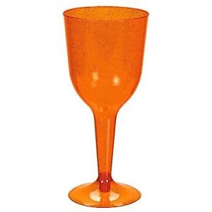 Orange plastic cup orange flash