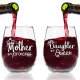 Wine glasses, stemless wine glasses