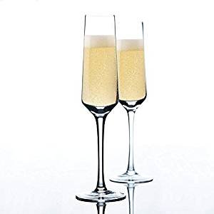 Hand-blown goblets champagne - champagne flute lead-free crystal clear glass set, the perfect glass cup party