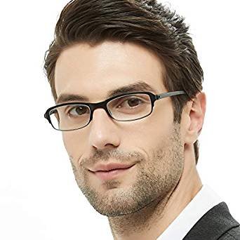 Thin  Rectangular Reading Glasses for Men Wowen Magnification