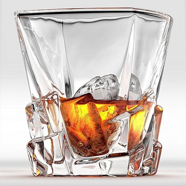 Whiskey glass old-fashioned glass