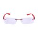 Plastic and Metal Reading Glasses - Red