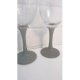 Lilac rainbow glitter feet and pedestal wine glasses