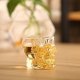 Transparent skull shot glass of vodka, whiskey, wine drinking cups Home