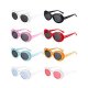 8 Pairs of Clout Oval Goggles Retro Kurt Mod Thick Frame Round Lens Sunglasses Goggles 8 Colors for Women Men