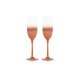 Champagne glass copper fade effect