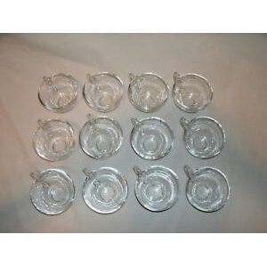 Transparent glass perforated drinking cup or glass