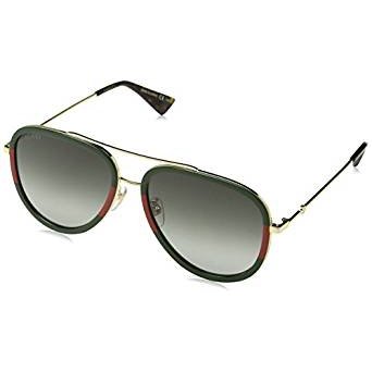 Gold/Green  Pilot Sunglasses Lens Category 3 Size 57