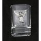 Angel cut crystal shot small glass