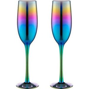 Champagne multicolored glass