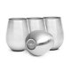 Stainless stemless wineglass