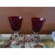 Gemstone red water goblet transparent dry expansion side beautiful