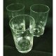 Transparent glass highball flat glassware