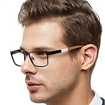 Men Metal Optical Eyewear Frame With Clear Lenses Eyeglasses 52mm